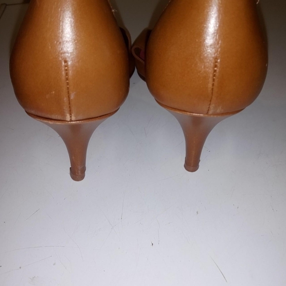 Kate Spade D'Orsey Brown Peep-Toe Heels - Picture 7 of 7